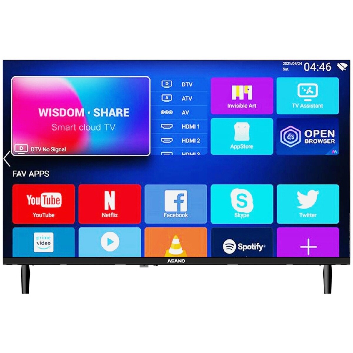 Smart Tv Led Asano 32'' Hd sin Bordes 