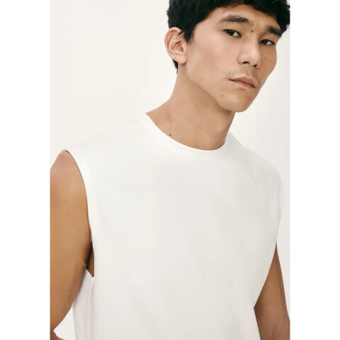 CAMISETA REGATA MASC BEGE CLARO