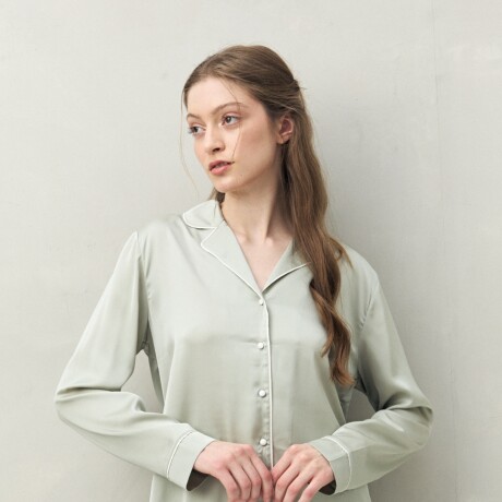 CAMISA GINGER Verde Grisáceo