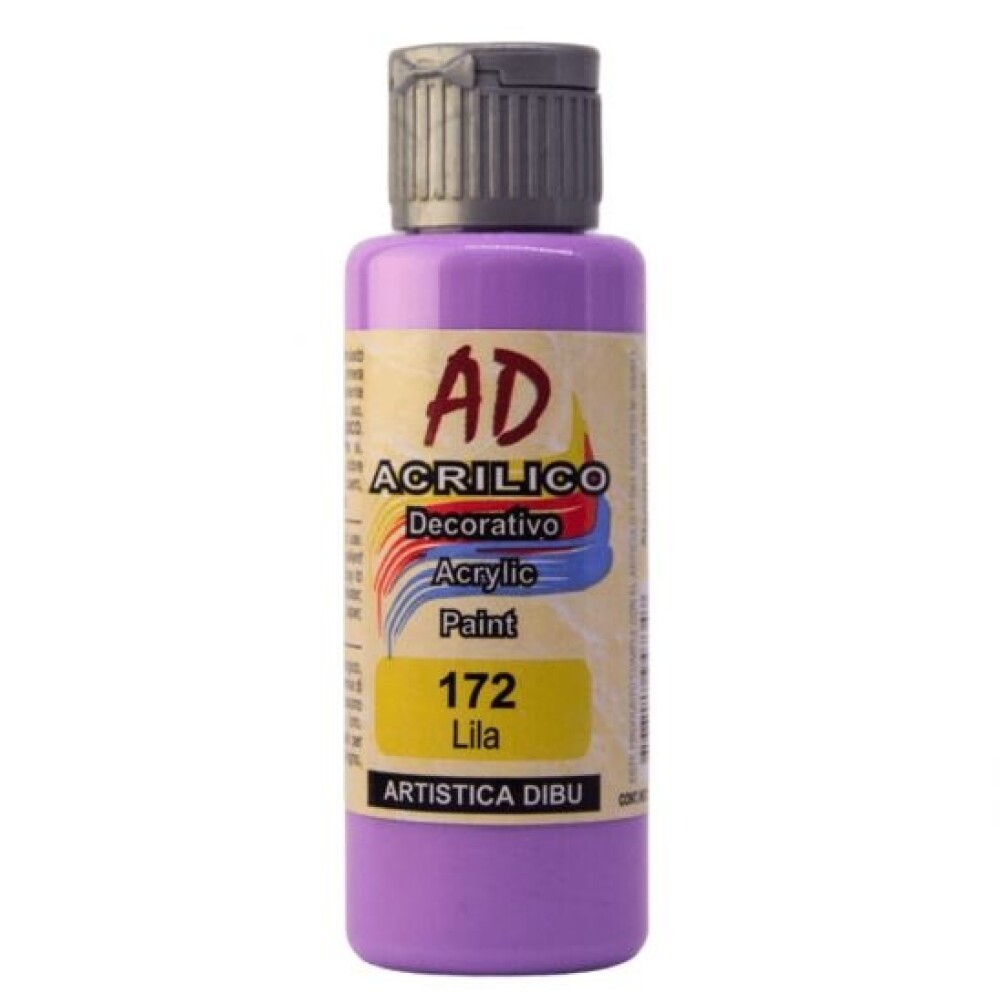 Acrílico Decorativo Ad 60 Ml Lila #Acrílico Decorativo Ad 60 Ml Lila