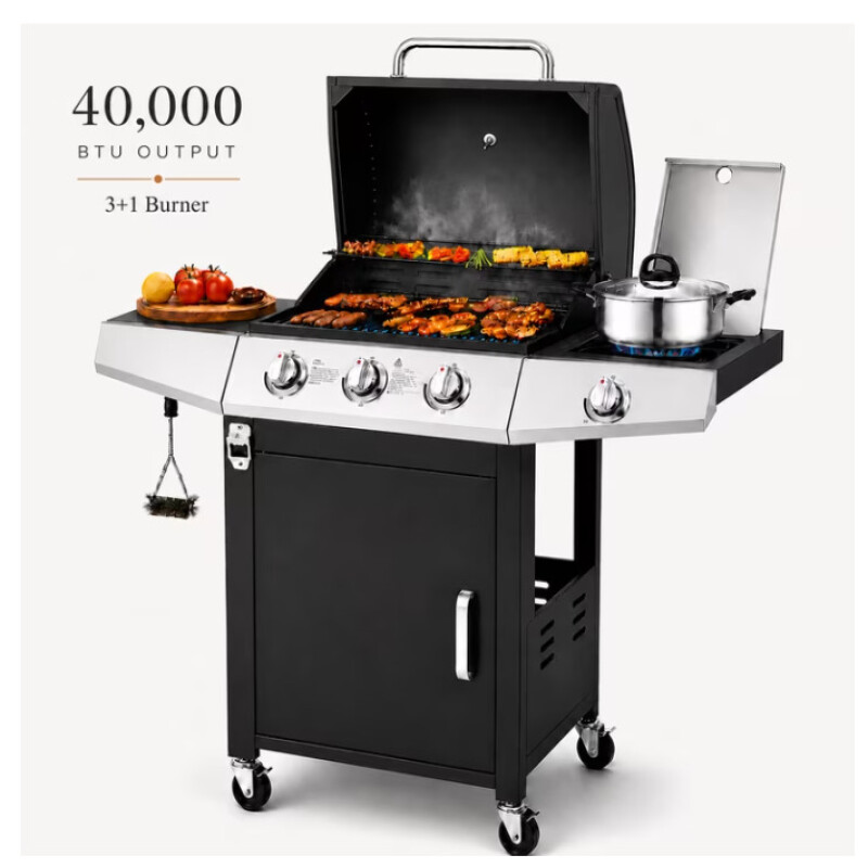 PARRILLA A GAS 3 QUEMADORES CON ANAFE BTU 40000 PARRILLA A GAS 3 QUEMADORES CON ANAFE BTU 40000