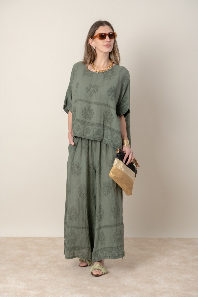 BLUSA SELENA - Verde seco 