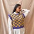 Chaleco Tatu Violeta y Amarillo
