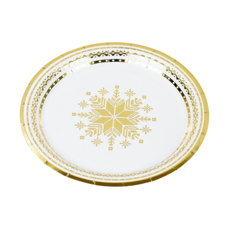 Platos descartables x20 con diseño navideño Platos descartables x20 con diseño navideño