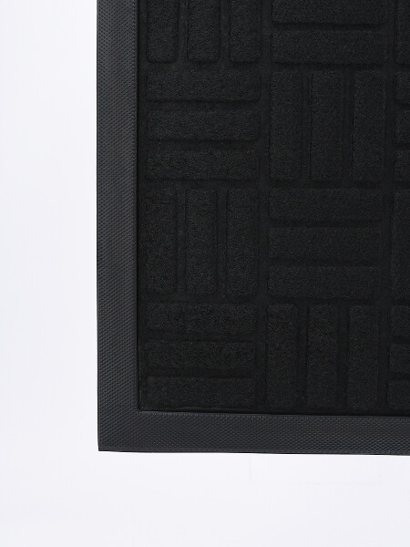 ALFOMBRA FIELTRO PARA PUERTA NEGRO