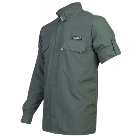 Camisa Antares con protección UV - King brasil Musgo