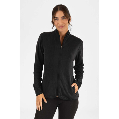 Campera polar mujer black Negro