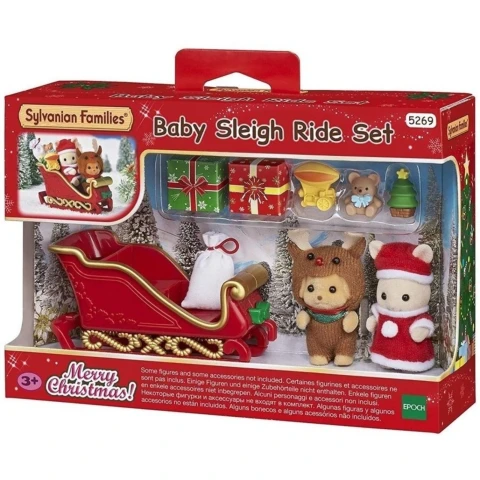 Sylvanian Families Set Trineo Baby Sleigh Ride + Accesorios Sylvanian Families Set Trineo Baby Sleigh Ride + Accesorios