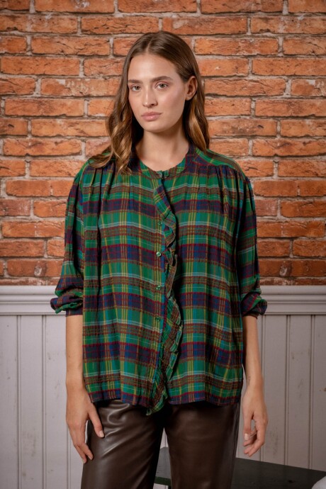 Camisa escocesa Verde