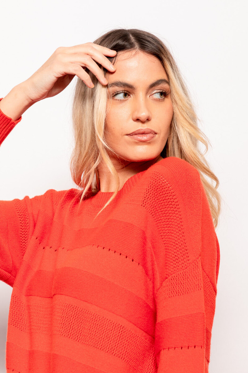 SWEATER MARIANO Rojo Brillante