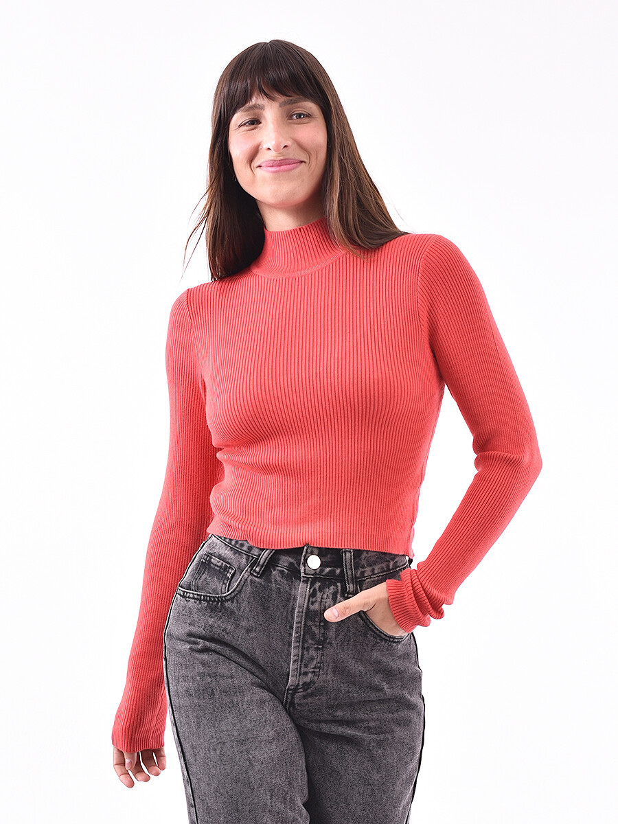 POLERA FRUNDA - ROJO 