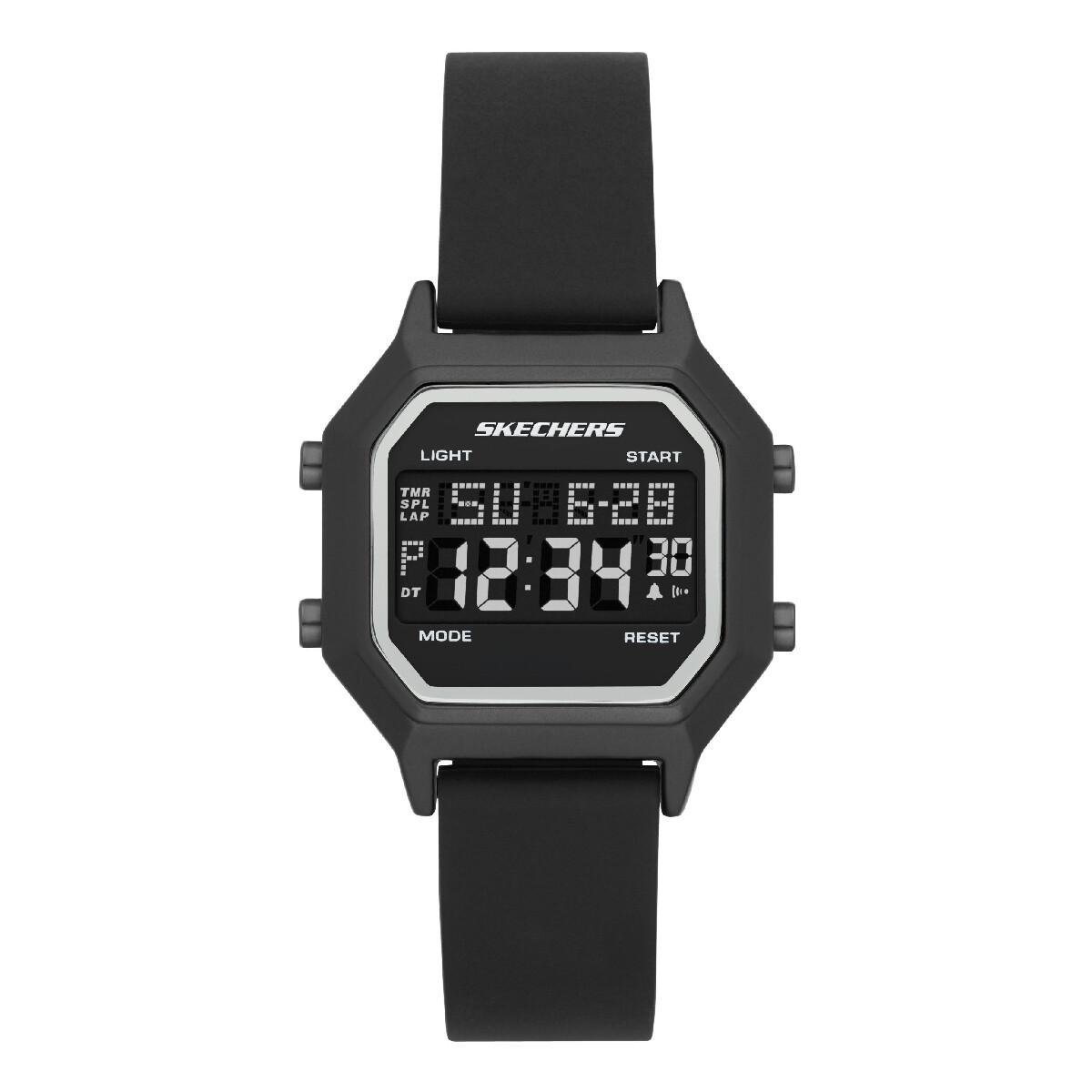 RELOJ SKECHERS DEPORTIVO SILICONA NEGRO 