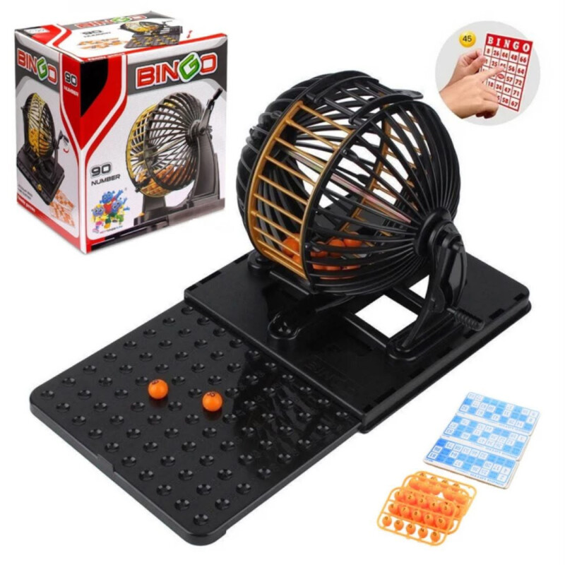 Juego de Mesa Bingo con 90 Numeros 30 Cartones y Bolillero Juego de Mesa Bingo con 90 Numeros 30 Cartones y Bolillero
