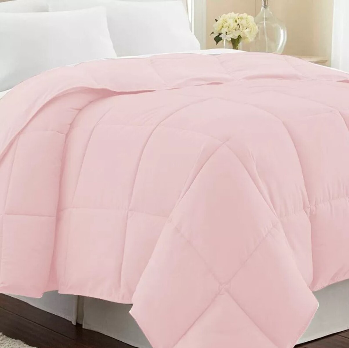 Acolchado De Plumas Dohler Home Class 220x240cm - Rosa 