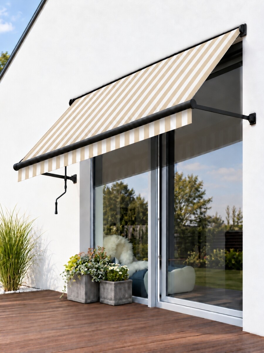 LONAS TOLDEROS beige/blanco