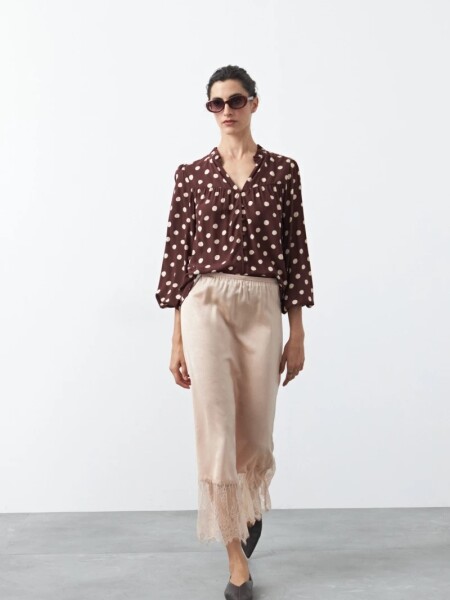 CAMISA D.CASSIN TOPACIO CHOCOLATE