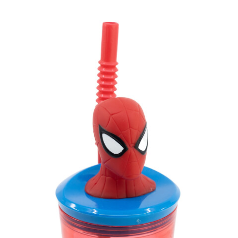 Vaso Alto con Forma 3D 18 cm 360ml Spiderman