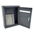 Buzon Cartero Metálica Buzonera Para Reja Puerta Adelante Color Variante Gris