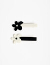 Horquillas con Accesorios Flores Combinacion Bicolor