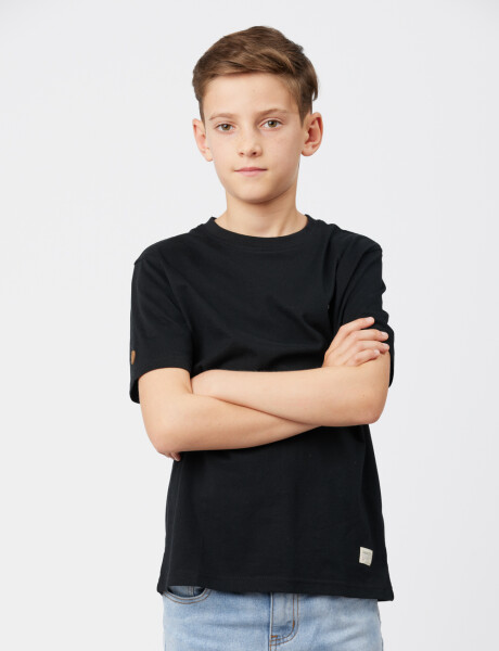REMERA BÁSICA DE ALGODÓN Negro