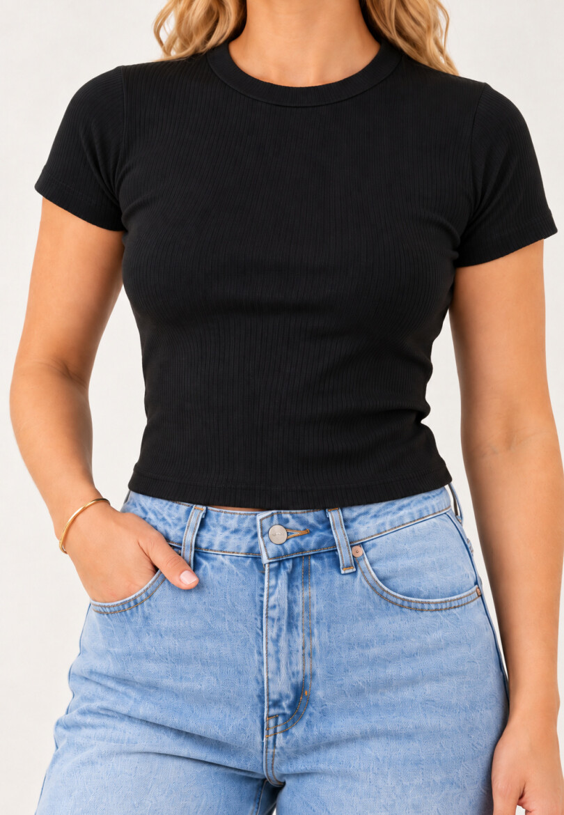 Remera Básica Negro