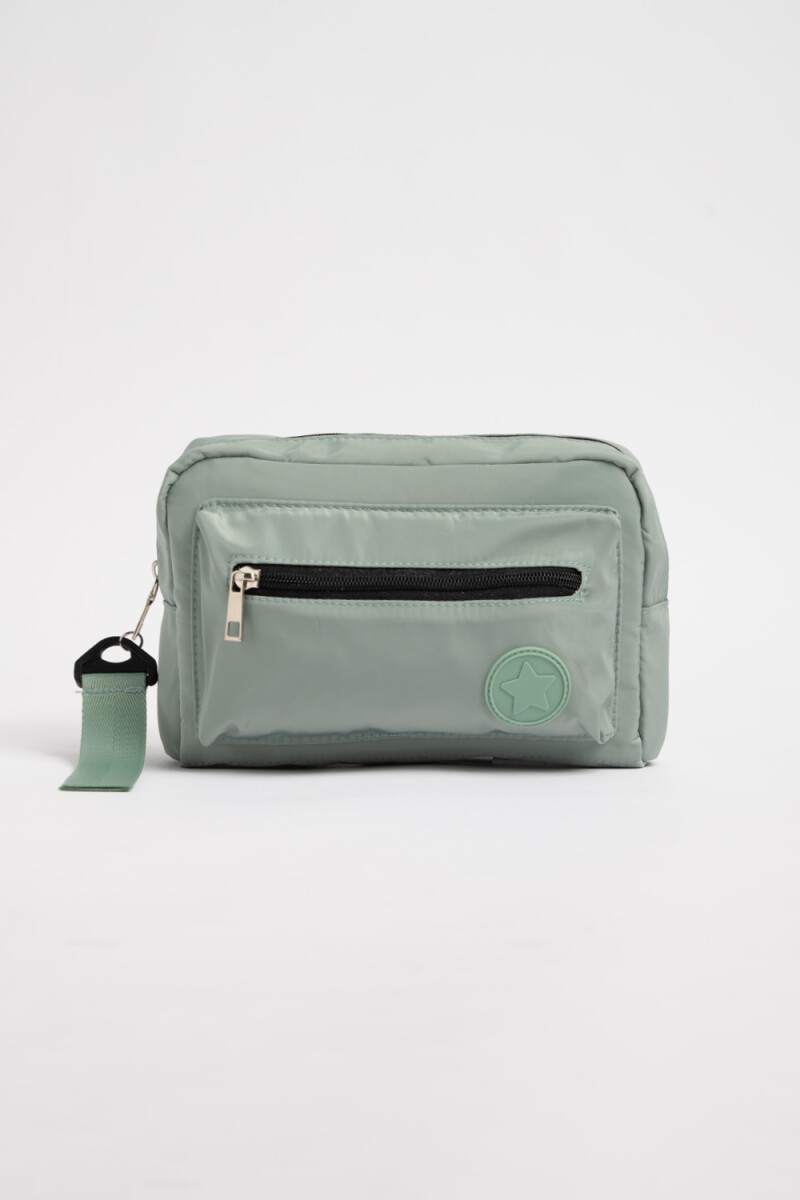 Necessaire con bolsillo Verde Seco