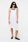 VESTIDO ASIMETRICO Blanco