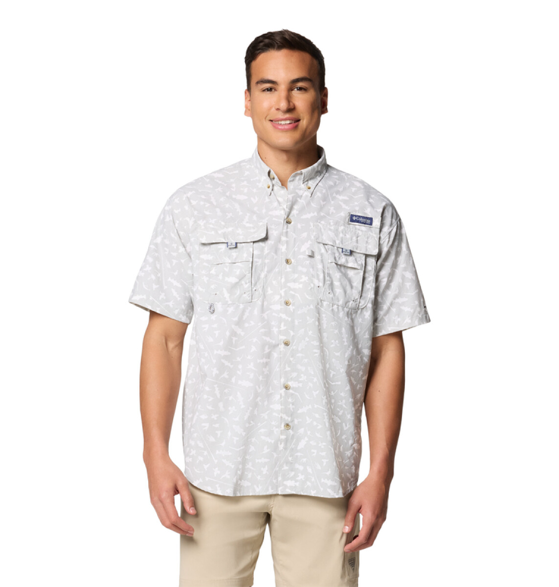 Super Bahama™ II SS Shirt - Cool Grey - BLACK, WHITE 
