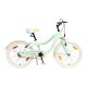 Bicicleta Infantil Baccio Mystic Rodado 20 De Paseo Con Ruedas Estabilizadoras Verde/Crema