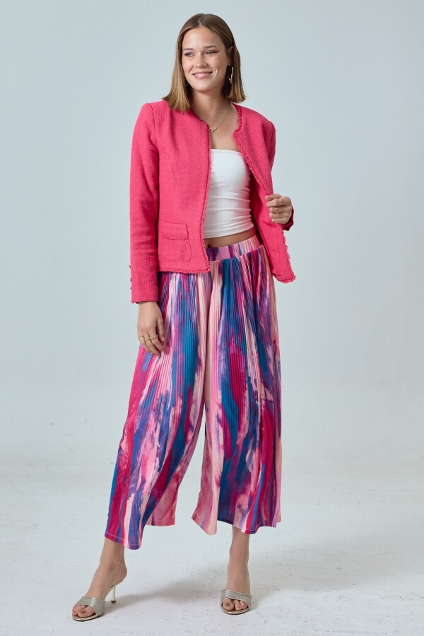 Capri Wide Leg MULTI/FUCSIA