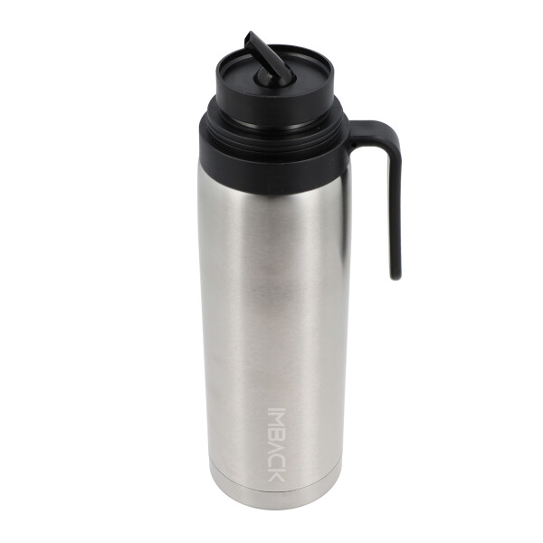 Set Termo de Acero Inoxidable Doble Capa con Tapa Pico Cebador de 1 litro Color Plata + Mate + Bombilla Set Termo de Acero Inoxidable Doble Capa con Tapa Pico Cebador de 1 litro Color Plata + Mate + Bombilla