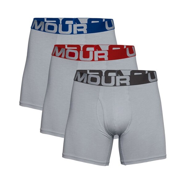 Boxer Under Armour Charged Cotton 3 Pack Gris