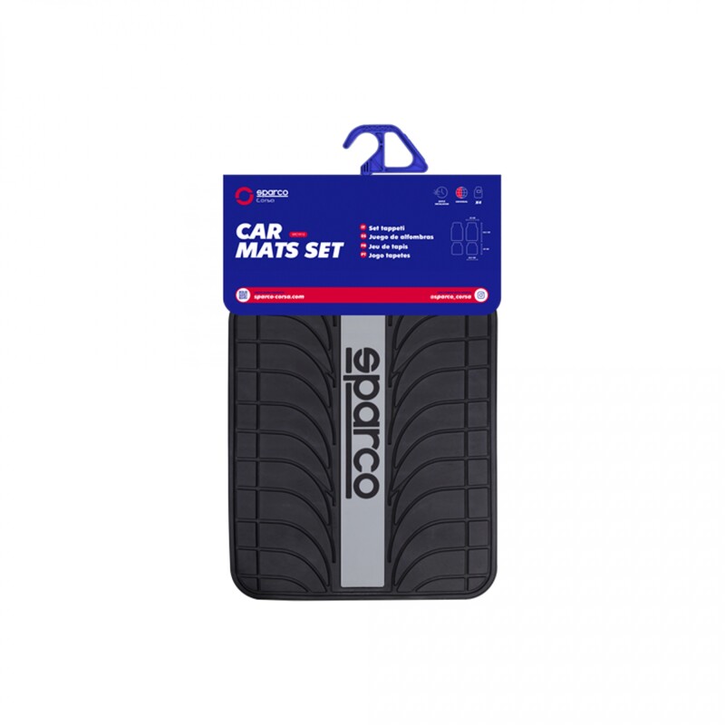 Sparco Alfombra Juego Completo Negro Gris