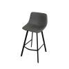SILLA BAR CUERINA GRIS 42X45X96CM Unica