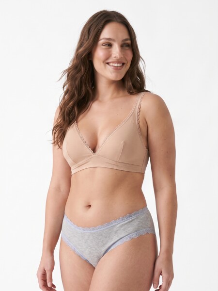 BASICO HALTER ALGODÓN NUDE