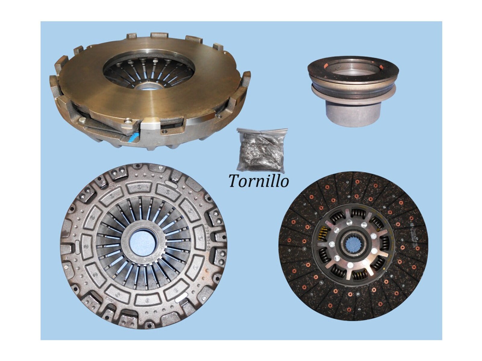 Kit Embrague C/Rod Luk Mercedes Benz Camion L1723/1721/L1721 Ls1721 Mercedes Benz Omnibus Oh1418/Of1417/Oh1420 94-25 Ø350-Est.1 