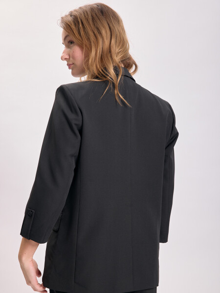 Blazer manga 3/4 Negro
