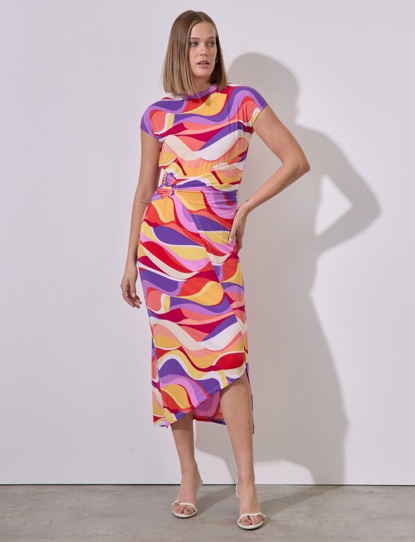 Vestido Swirl MULTI/VIOLETA