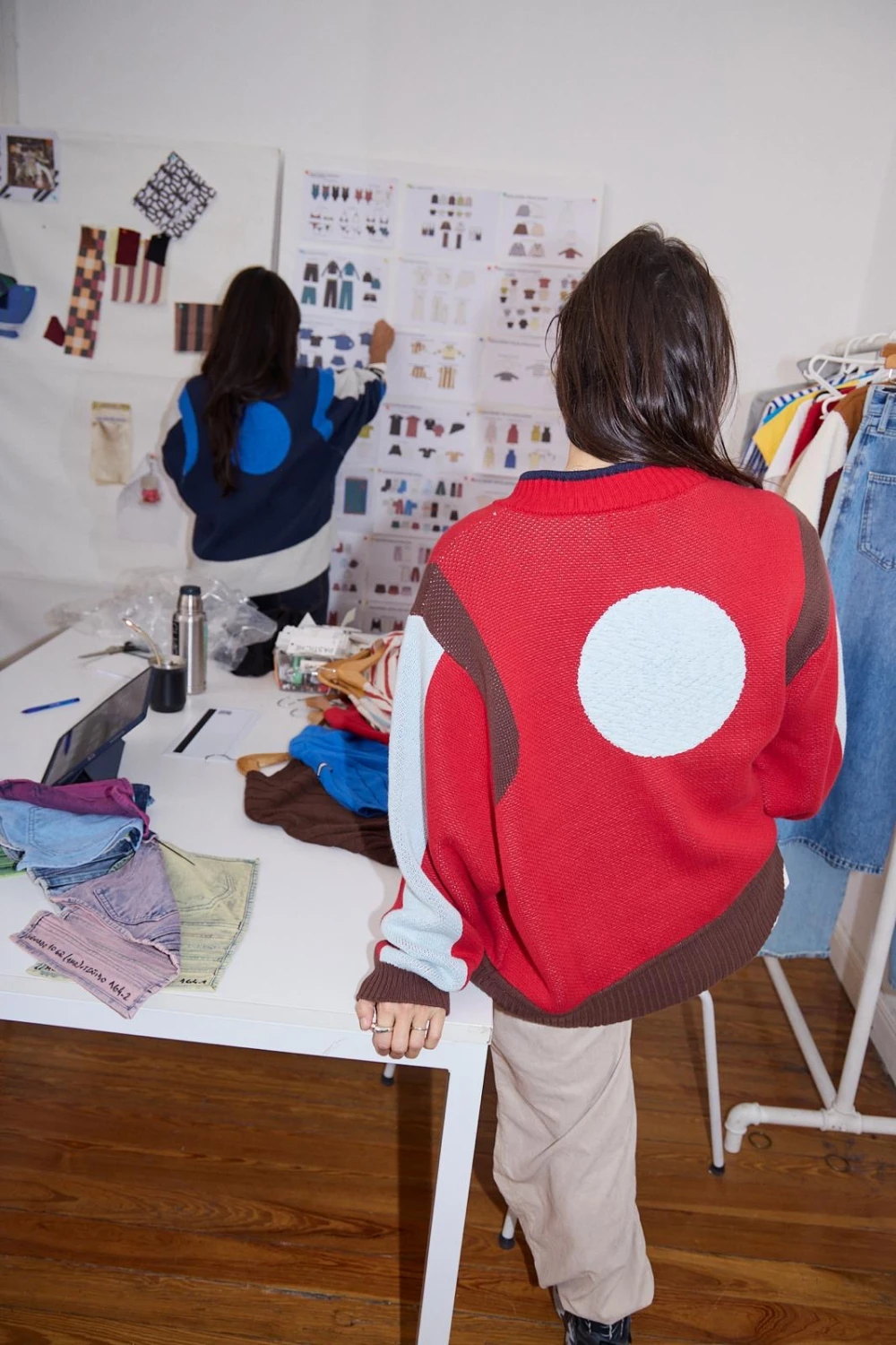 Campera Tejida Alaska rojo s