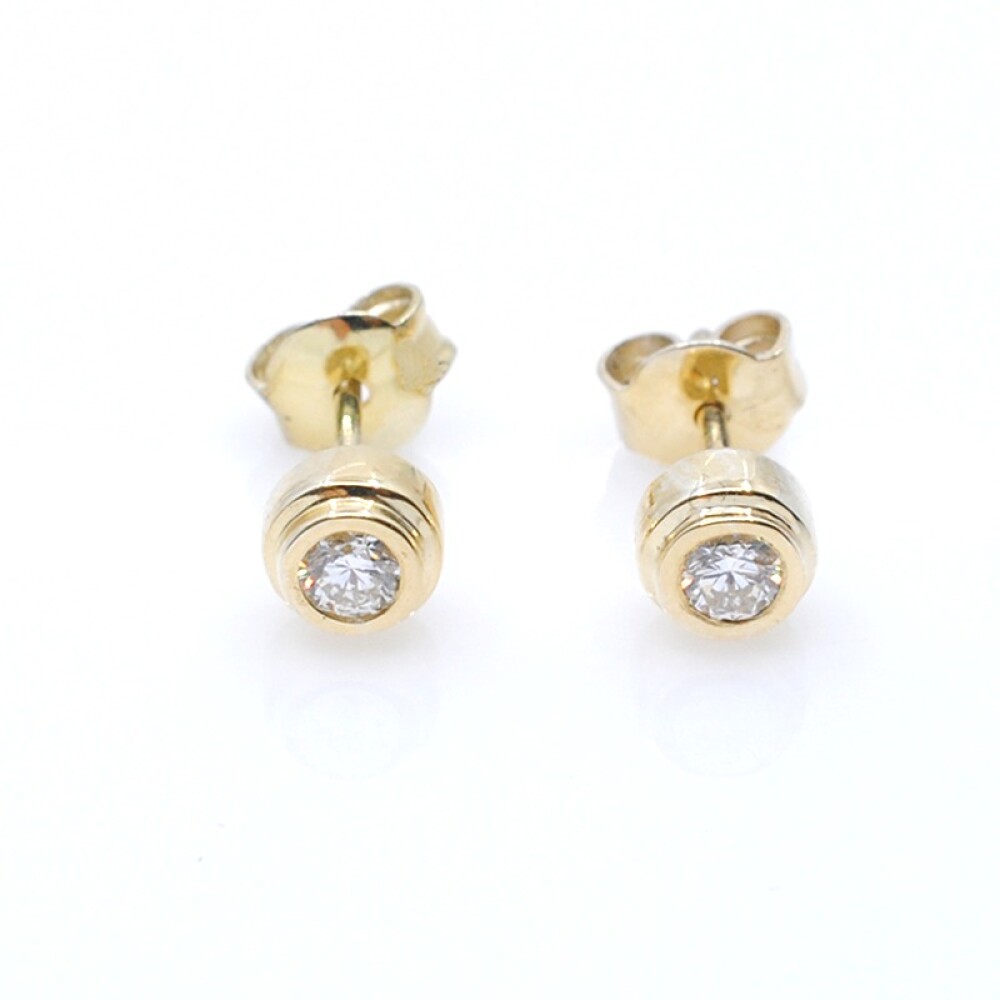 Caravanas en oro 18k amarillo y brillante Caravanas en oro 18k amarillo y brillante