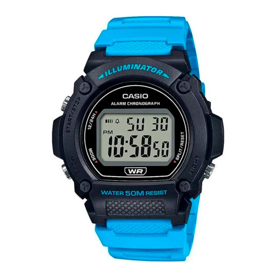 Reloj Casio Resina Deportivo Azul 0