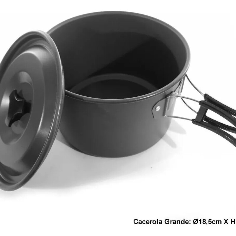 Set De Ollas De Camping Para 5 Personas 18 Piezas Set De Ollas De Camping Para 5 Personas 18 Piezas