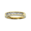 Anillo medio sin fin de oro amarillo con siete brillantes Anillo medio sin fin de oro amarillo con siete brillantes