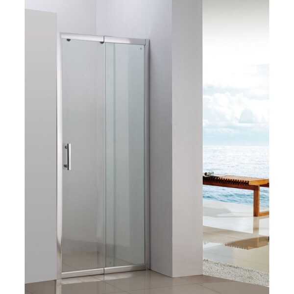 MAMPARA DE VIDRIO / ALUMINIO 120 A 134 x 185 CM Mampara De Vidrio / Aluminio 120 A 134 X 185 Cm