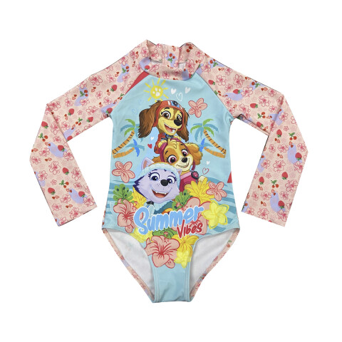 Malla Infantil Entera con Mangas Paw Patrol Talle 2/6 U