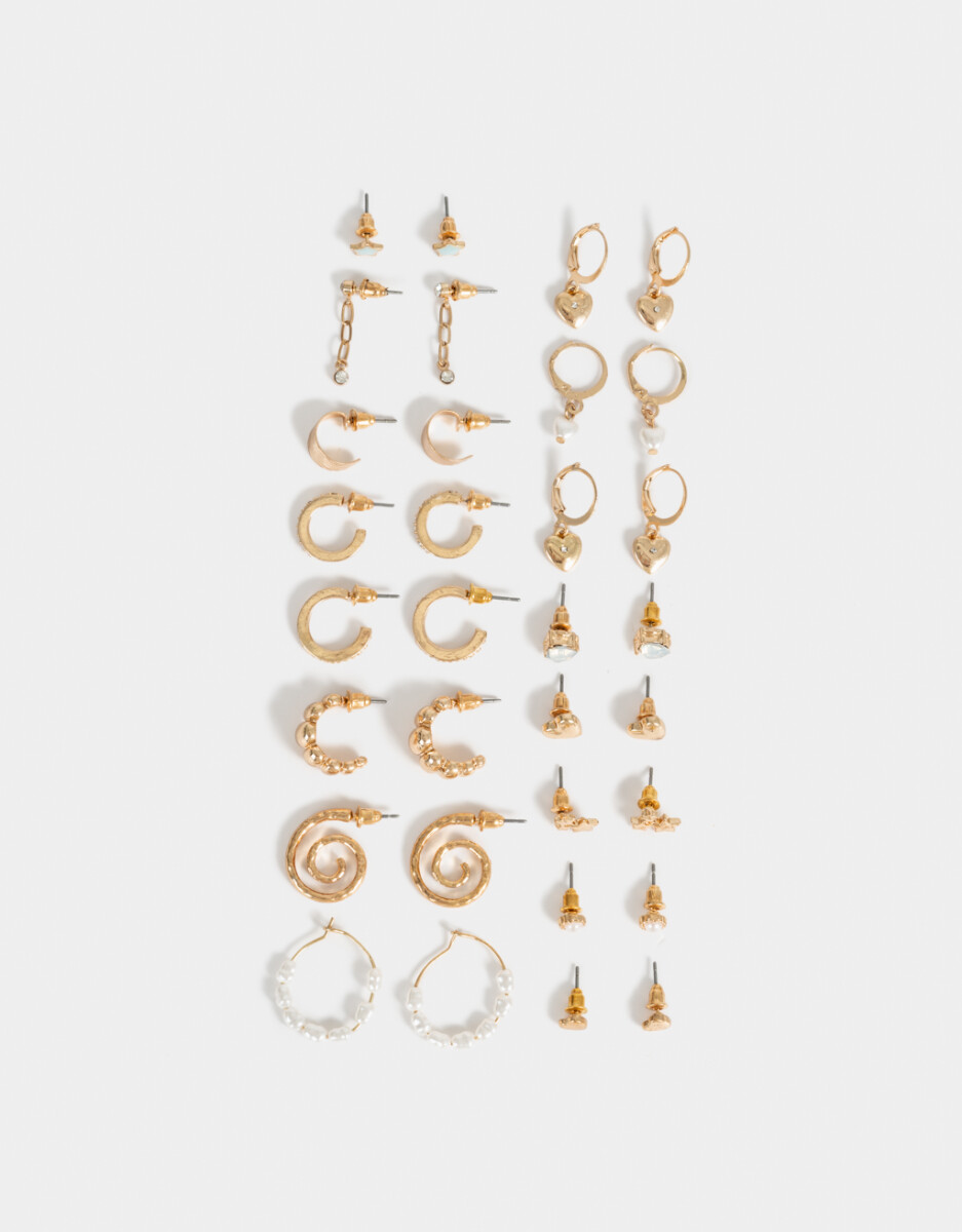 Sets De Aros Con Perlas 