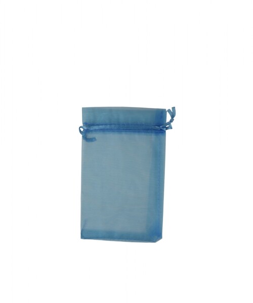 Bolsa organza 9x15 cm. TURQUESA