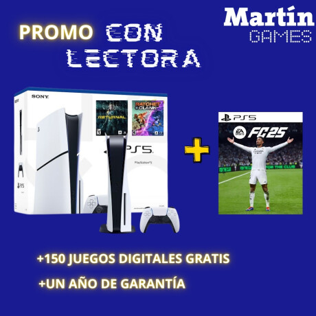 PS5 SLIM CON LECTORA + FC25 O JUEGO A ELECCIÓN PS5 SLIM CON LECTORA + FC25 O JUEGO A ELECCIÓN