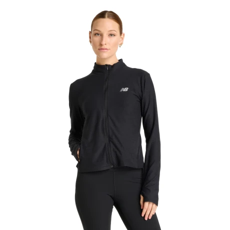 Campera New Balance de Dama - Space Dye - WJ51100BKH BLACK