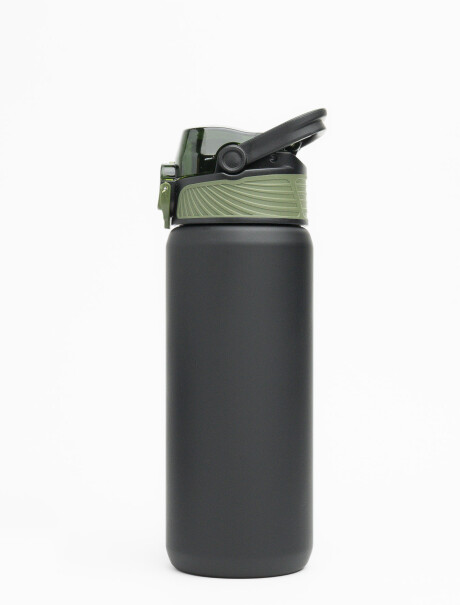 Botella engomada Active Negro/Verde